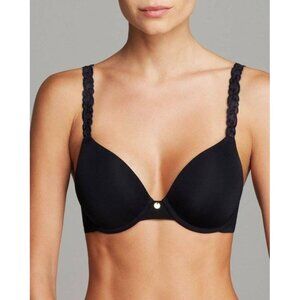 🆕NATORI Pure Luxe Full Underwire T-Shirt Bra 34G Black #732080